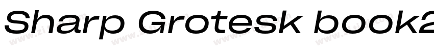Sharp Grotesk book25字体转换